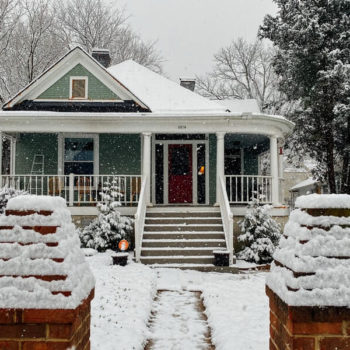 house during winter