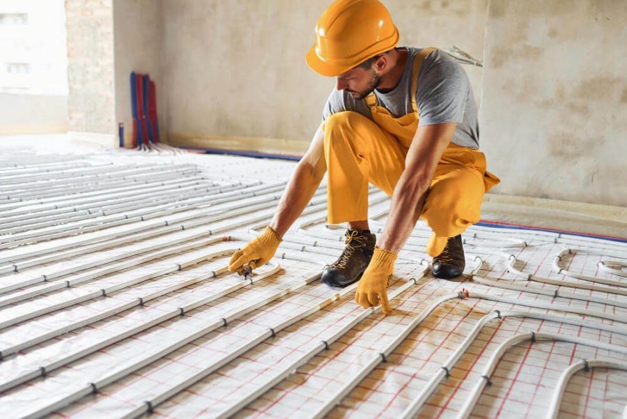 installing underfloor heating in conservatory