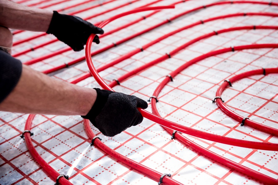 underfloor heating electric installation cables