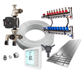 Novapro Overlay Dual Purpose Wet Underfloor Kit - 30m2