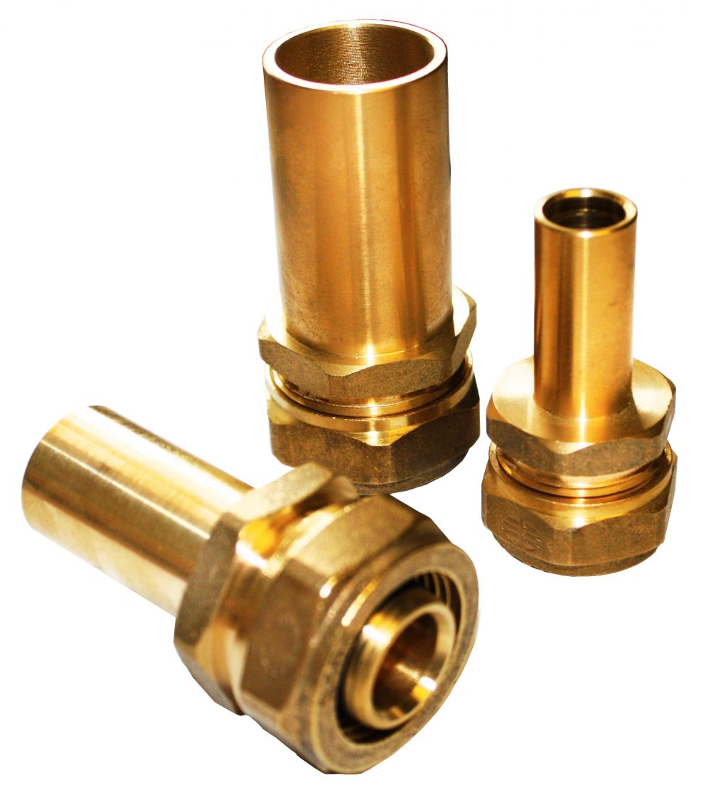 20mm Pex Al Pex Compression To 15mm Brass Tail UFHTS
