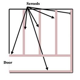 Screeding layout diagram