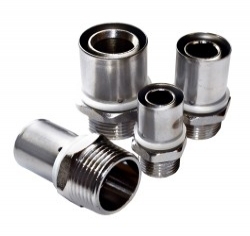 Crimp Male Straight Unions