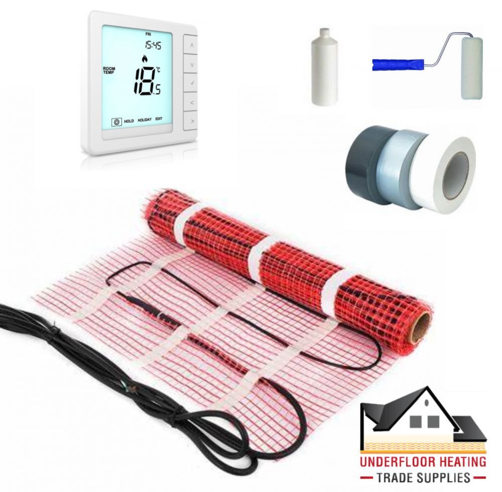 1 5m2 Electric Underfloor Heating 150w Sticky Mat Kit 1-5m2-electric-underfloor-heating-150w-sticky-mat-kit